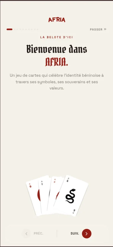 AFRIA — La Belote d’Ici — visuel principal