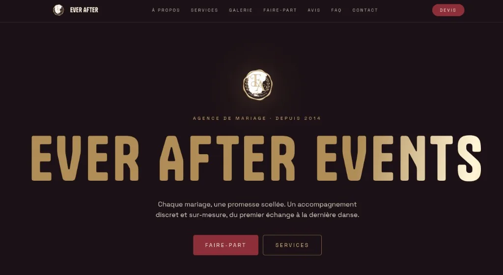 Ever After Events — visuel principal