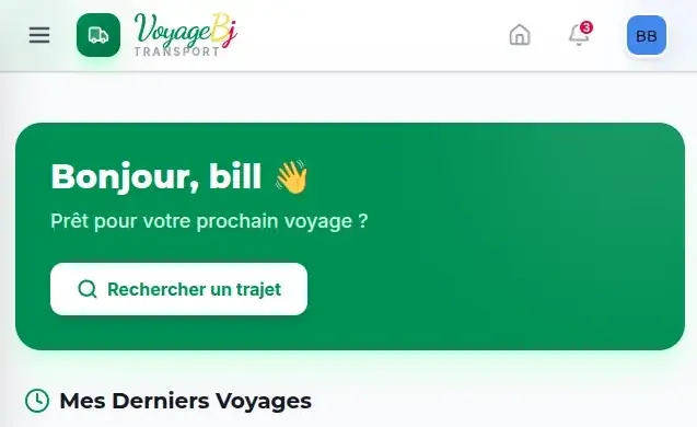 VoyageBj — SaaS Transport Bénin — illustration 2