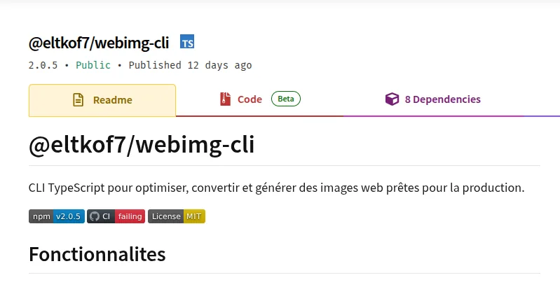 @eltkof7/webimg-cli — visuel principal